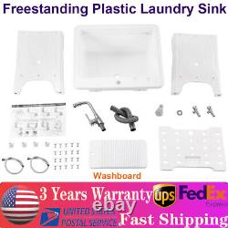 Utility Laundry Sink Wash Tub Dog Garage Heavy Duty Basement Worksite Basin pp