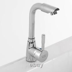 Utility Sink Laundry Tub /Floor Mount Single Faucet Wash Bowl Basin Freestanding