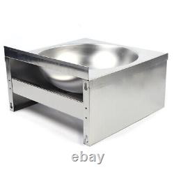 Wash Sink Knee Operated Kitchen Commercial Stainless Steel Basin with Facuet NEW